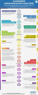 The dementia deterioriation scale by Fisher, visualized